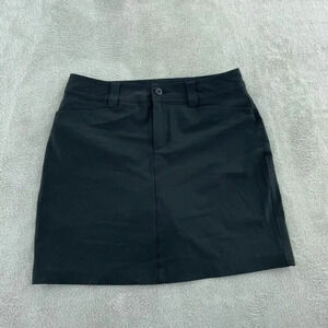 Eddie Bauer Womens Adventurer 2.0 Skort Size 4 Black Polyester & Spandex 0375